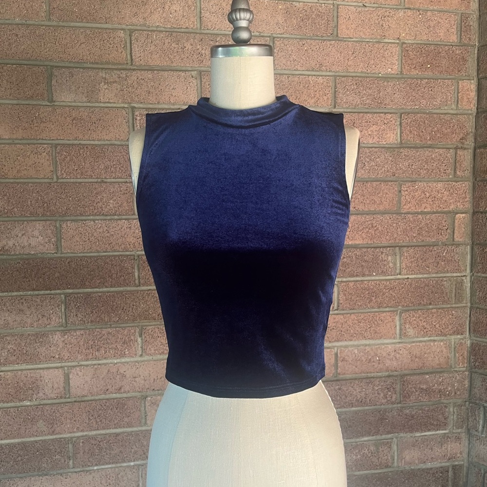 H&M Velvet Crop top